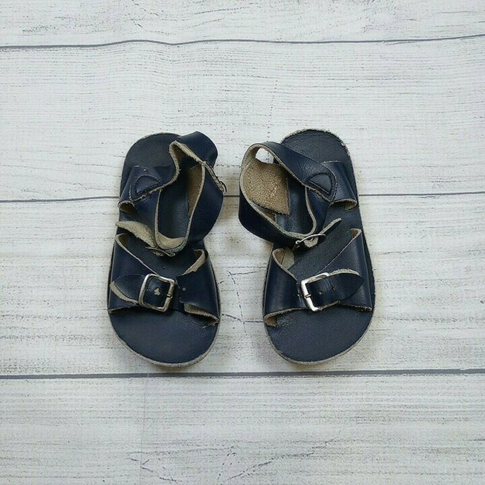 7C Salt Water Navy Sun-San Sandals